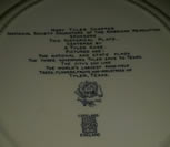 Back of Historical Plate